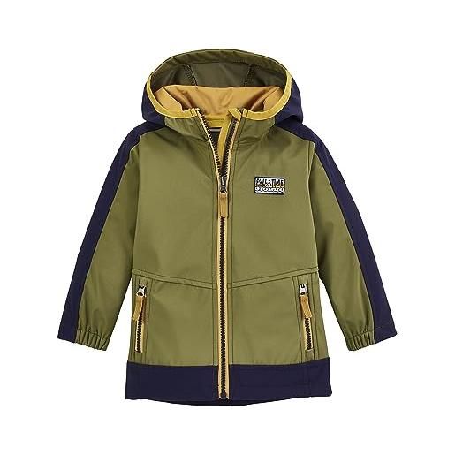 first instinct by killtec fios 60 mns sftshll jckt, giacca softshell/giacca outdoor con cappuccio bambini unisex, olive, 