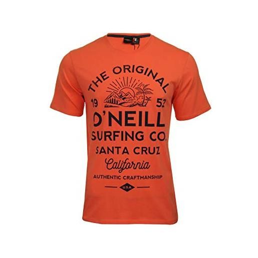 O'neill lm muir t-shirt-2523 burning orange-s, magliette uomo, arancio
