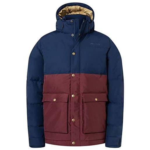 Marmot uomo fordham jacket, piumino leggero, parka in piuma impermeabile, cappotto invernale caldo, giacca invernale antipioggia, giacca outdoor, arctic navy/port royal, xxl