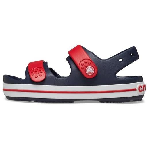 Crocs crocband cruiser sandal t, sandali unisex - bambini e ragazzi, blue bolt venetian blue, 27/28 eu