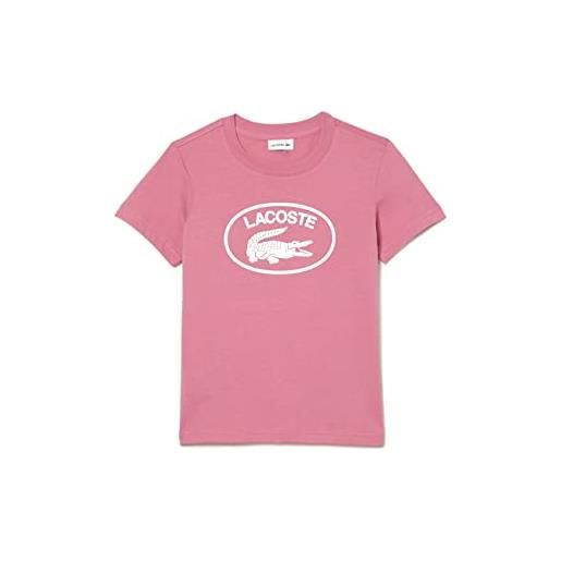 Lacoste tj9732 maglietta e turtle neck shirt, reseda pink, 10 anni unisex-adulto