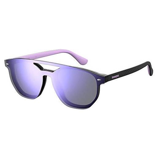 Havaianas ubatuba/cs 1x2/te blk lilac eyewear acetate, standard, 51 occhiali, unisex-adulto