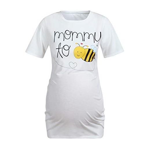 Generic maternità donna manica corta cartoon honeybee tops t - camicia abiti da gravidanza maglia manica lunga incinta pensieri per nascita
