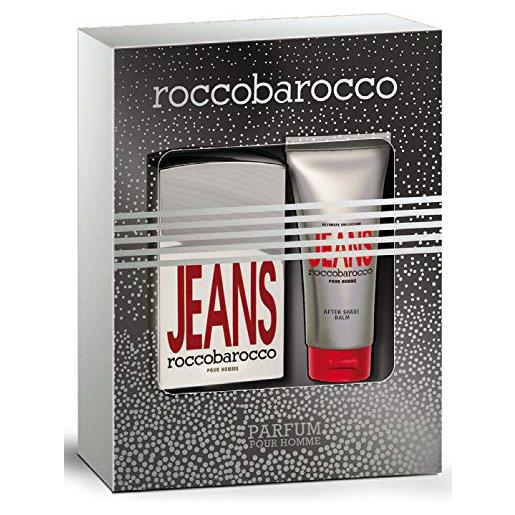 Rocco Barocco roccobarocco confezione regalo jeans man eau de parfum 75ml + after balm 100ml
