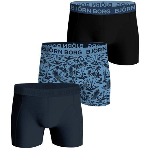Björn Borg boxer sportivi da uomo Björn Borg cotton stretch boxer 3p - blue/print
