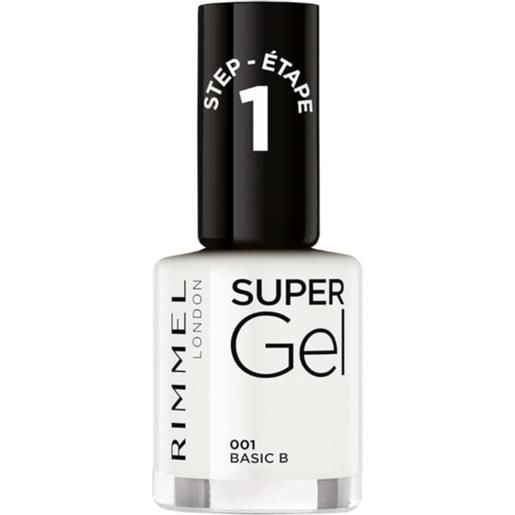 Rimmel smalto unghie super gel - nail polish effetto gel a lunga durata - 001 basic b - 12 ml Rimmel