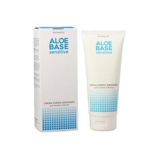 Bioearth - aloe base sensitive - crema corpo idratante - pelle sensibile e delicata