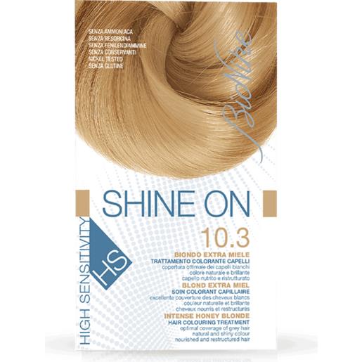Bionike shine on hs trattamento colorante capelli 10.3 biondo extra miele