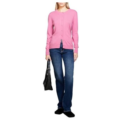 Sisley l/s sweater 102hm5237 cardigan, rosa 01t, l donna