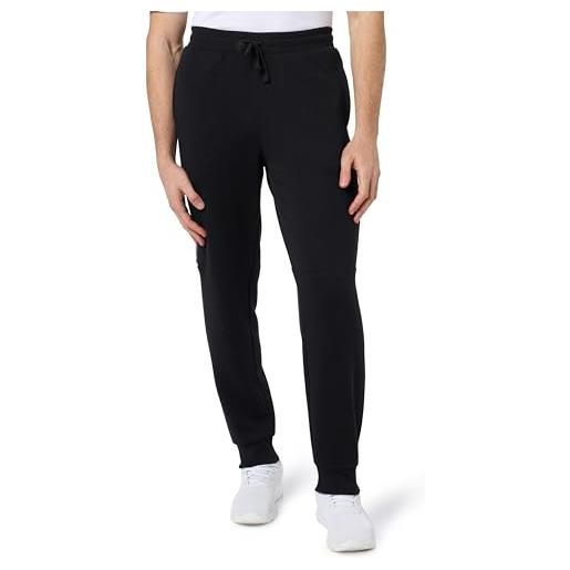 Emporio Armani iconic terry loungewear pants, pantaloni della tuta uomo, nero (black), l