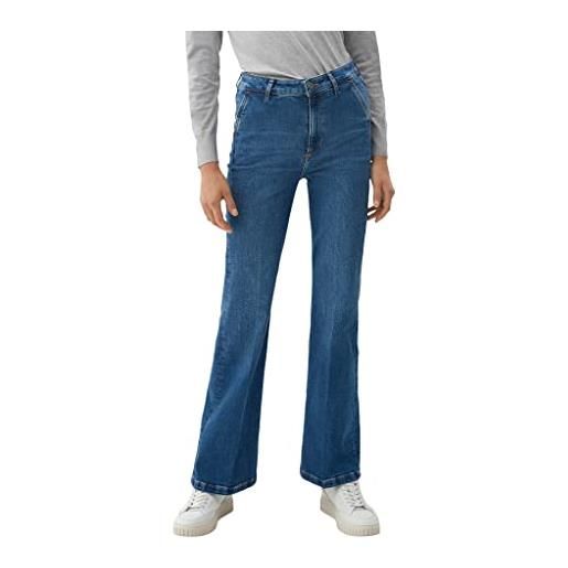 s.Oliver jeans, beverly gamba svasata, blu denim, 44/32 donna