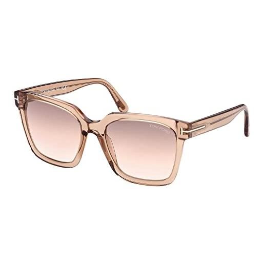 Tom Ford occhiali da sole selby ft 0952 transparent light brown/brown shaded 55/19/140 donna