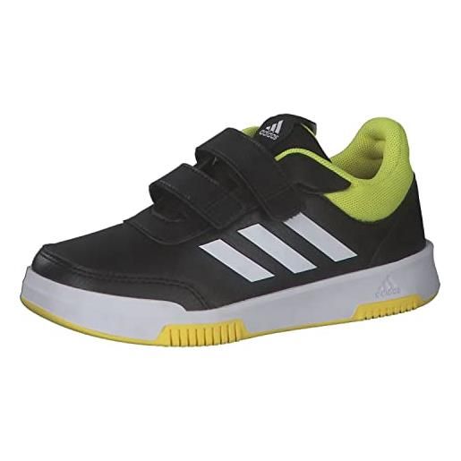 adidas tensaur sport 2.0 cf k, sneakers, black yellow white, 31.5 eu