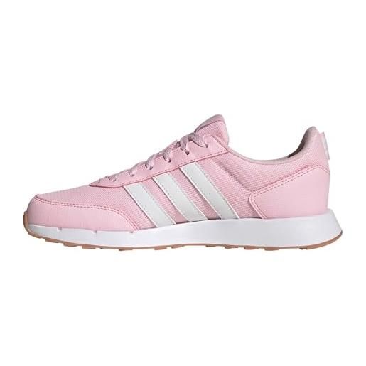 adidas run50s, scarpe da ginnastica donna, chiaro rosa nuvola bianca gum, 42 eu