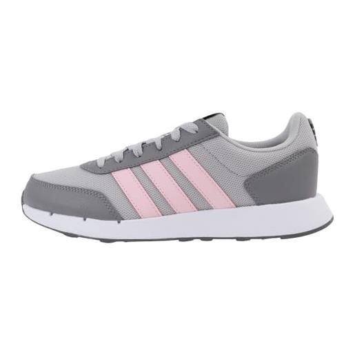 adidas run50s, scarpe da ginnastica donna, grigio due rosa chiaro grigio tre, 42 eu