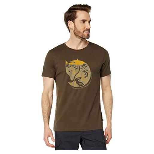 Fjallraven fjällräven arctic fox t-shirt, maglietta uomo, verde oliva scuro, s