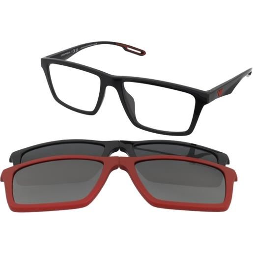 Emporio Armani ea4189u 50171w | occhiali da vista con clip da sole | prova online | unisex | plastica | rettangolari | nero | adrialenti