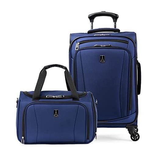 Travelpro runway softside set, blu, soft tote/carry-on, runway softside set