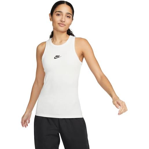 Nike canotta streetwear donna bianco