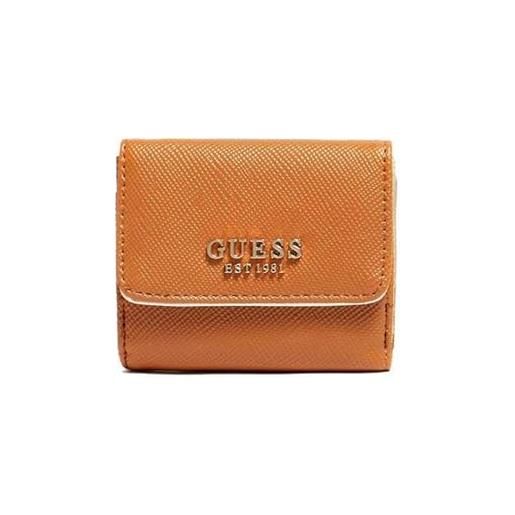 GUESS laurel slg card & coin purse, borsa donna, cognac, unica