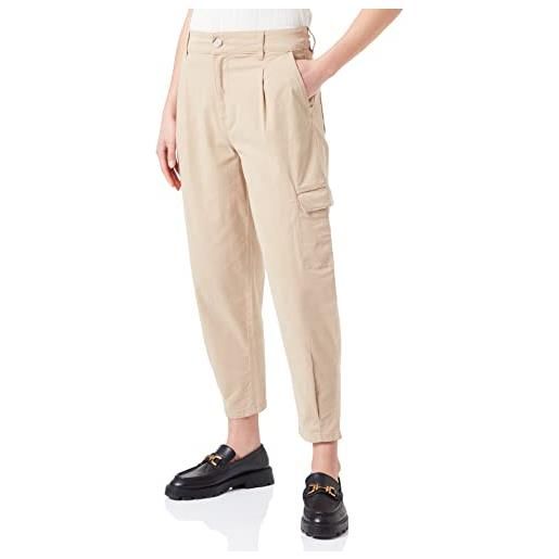 s.Oliver chino 7/8 relaxed fit, marrone, 50 donna