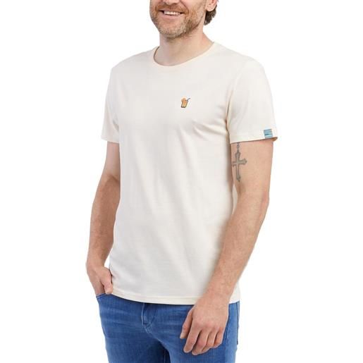 Ragwear - t-shirt vegana - endrew c beige per uomo in cotone - taglia s, m, l, xl