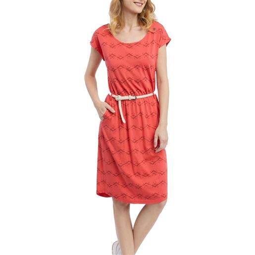 Ragwear - vestito sciancrato - lilithe raspberry per donne - taglia xs, s, m, l - rosso