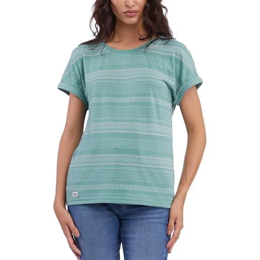 Ragwear - t-shirt vegana - monzza tribe ocean green per donne in cotone - taglia xs, s, m, l - blu