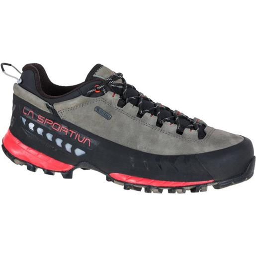 La Sportiva - scarpe da trekking - tx5 low woman gtx clay/hibiscus per donne in pelle - taglia 38,38.5,39,39.5,40,40.5,41.5 - grigio