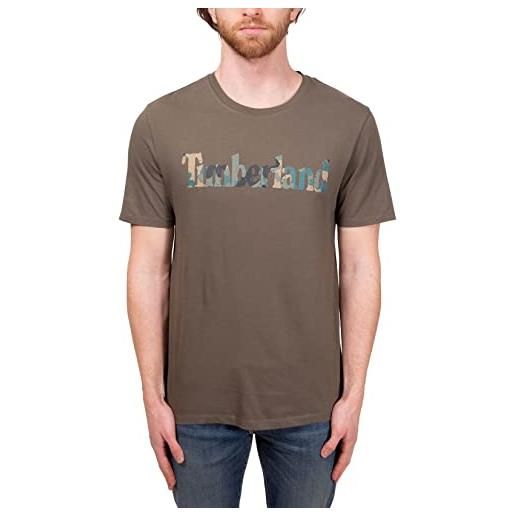 Timberland - t-shirt uomo regular con logo camo - taglia l