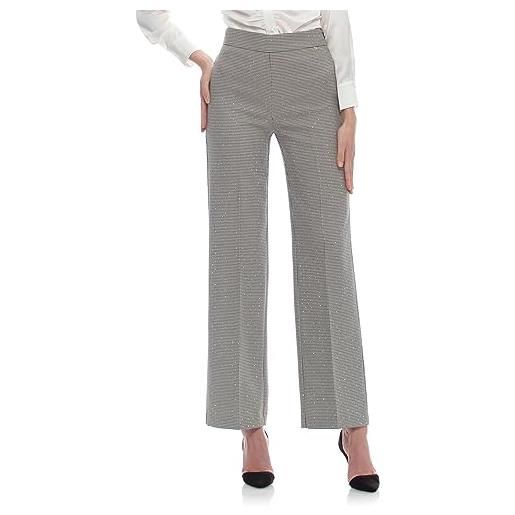 Kocca pantaloni eleganti con fantasia a quadretti nero donna mod: cynarr size: 46