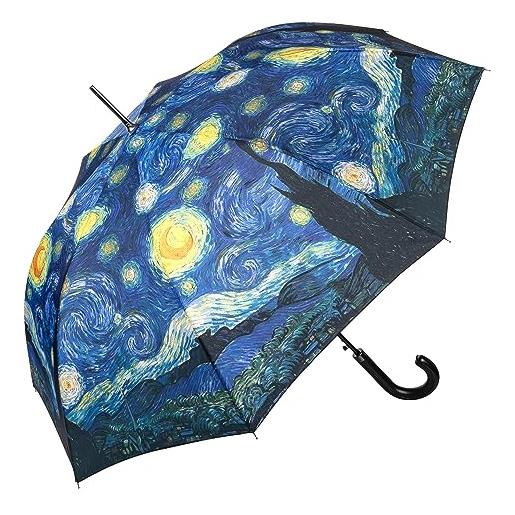 VON LILIENFELD ombrello vincent van gogh stella notte arte automatico ombrello stato stabile, gold