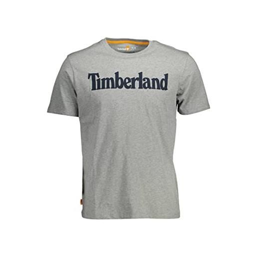 Timberland northwood tfo wordmark logo short sleeve tee medium grey heather t-shirt, 052 grigio, xxxl uomo