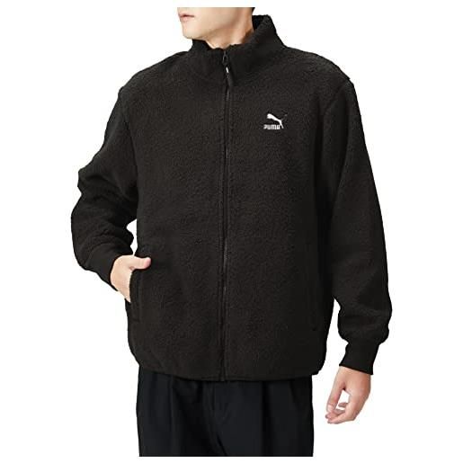 PUMA classics sherpa - giacca in pelliccia sintetica da uomo, nero , l