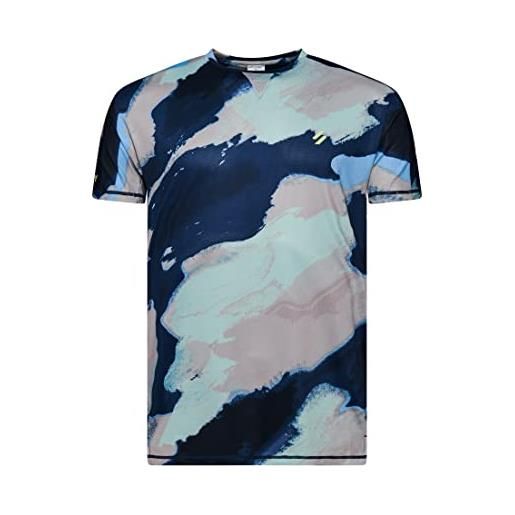 Superdry run ss tee t-shirt, abstract camo large, xl uomo