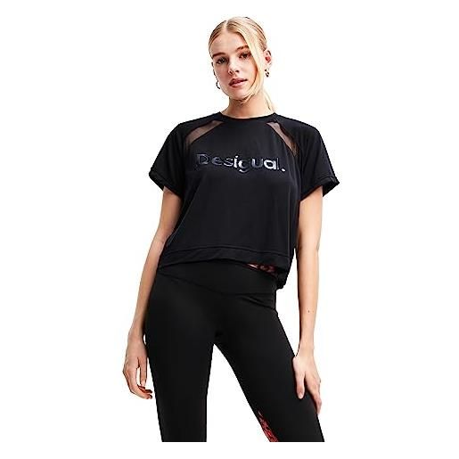 Desigual ts_maripo t-shirt, nero, l donna