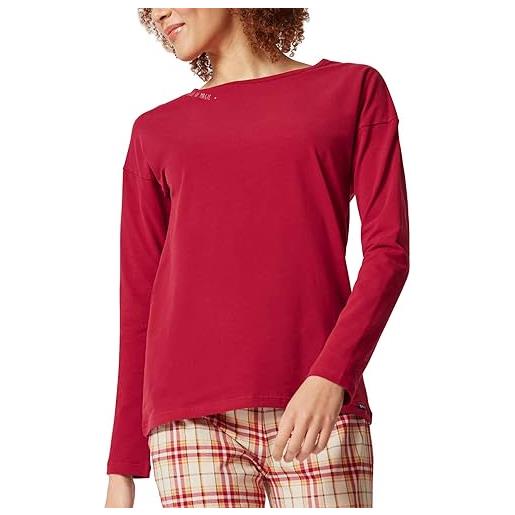 Skiny every night 03 parte superiore del pigiama, rosso intenso, 44 donna