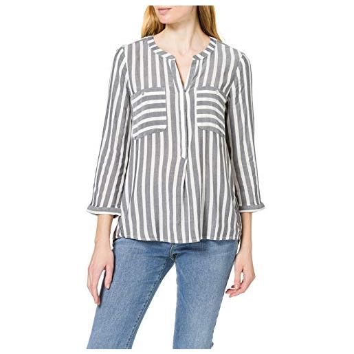 TOM TAILOR le signore blusa a righe 1016190, 26940 - offwhite navy vertical stripe, 38