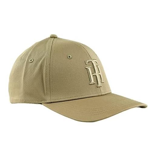 Tommy Hilfiger cappellino donna th outline cappellino da baseball, beige taglia unica