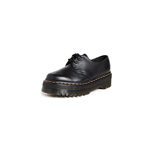Dr. Martens 5 eye shoe, oxford unisex-adulto, black polished smooth, 38 eu