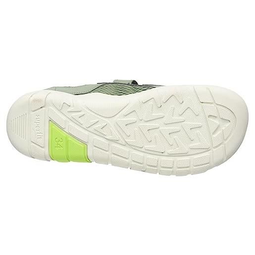 Superfit trace, scarpe da ginnastica, verde chiaro giallo 7500, 28 eu