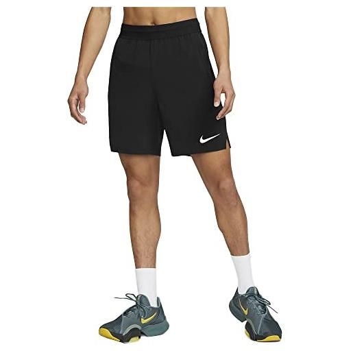 Nike m np df flex vent mx 8in short, pantaloncini uomo, black/white, 2xl
