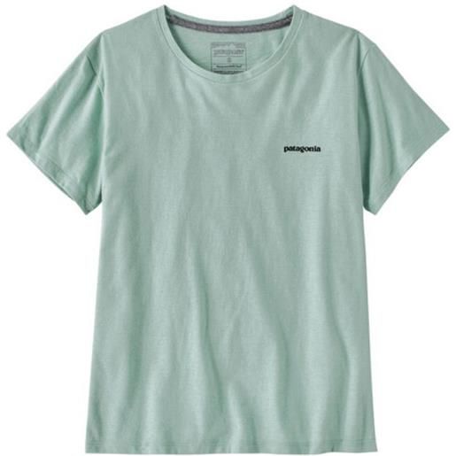 PATAGONIA t-shirt p-6 logo responsibili donna wispy green