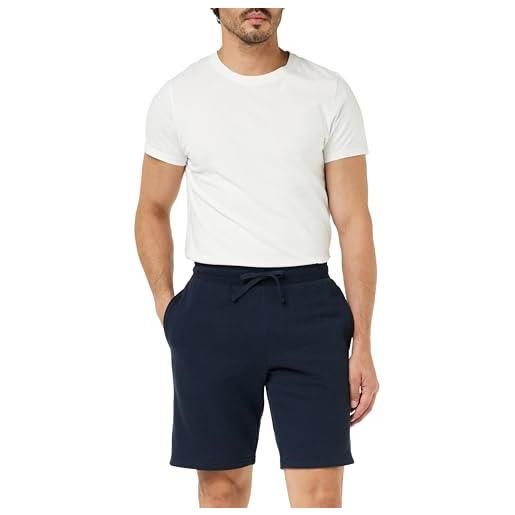 Emporio Armani iconic terry loungewear bermuda shorts, pantaloni della tuta uomo, grigio (medium melange grey), l