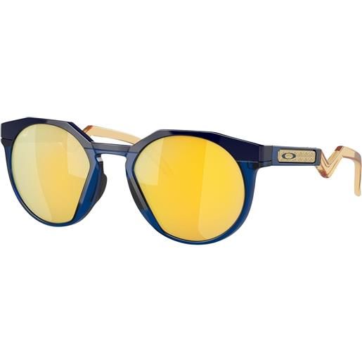 Oakley hstn 92421152 navy/trans blue/prizm 24k polarized occhiali lifestyle