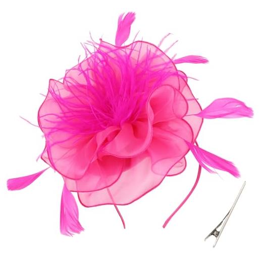 DRESHOW fascinators per capelli da donna fascinator chapeau nuptiale plumes cheveux clip accessoires cocktail royal ascot