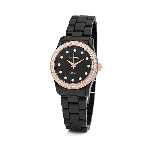 Brosway watches - orologio donna t-color mini nero pvd oro rosa wtc31