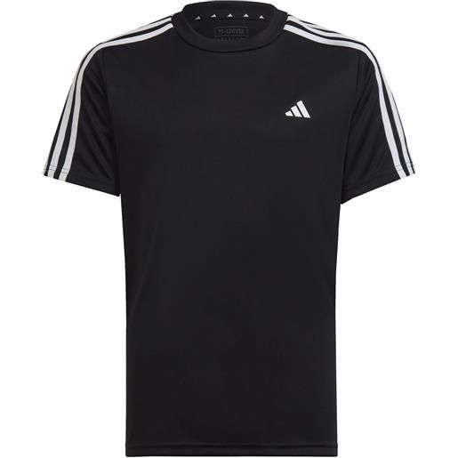 Adidas t-shirts 3stripes junior black/white
