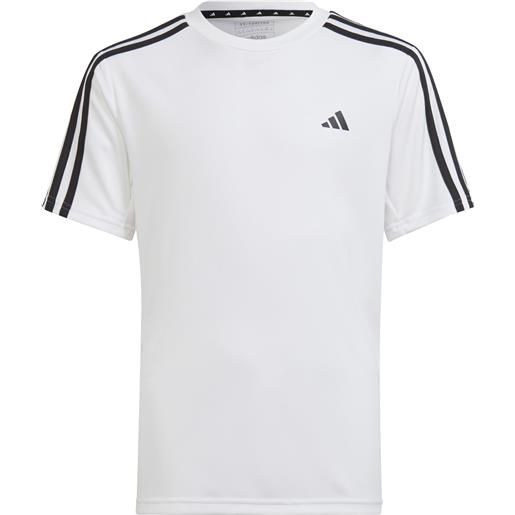Adidas t-shirts 3stripes junior white/black