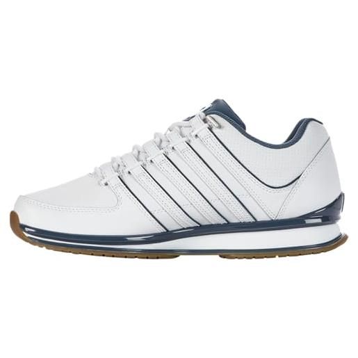 K-Swiss rinzler, scarpe da ginnastica uomo, white orion blue gum, 49 eu